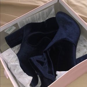 candie’s velvet booties